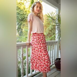 Eva Franco Tatum Skirt - Strawberry Fields